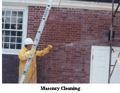 Masonry cleaning.